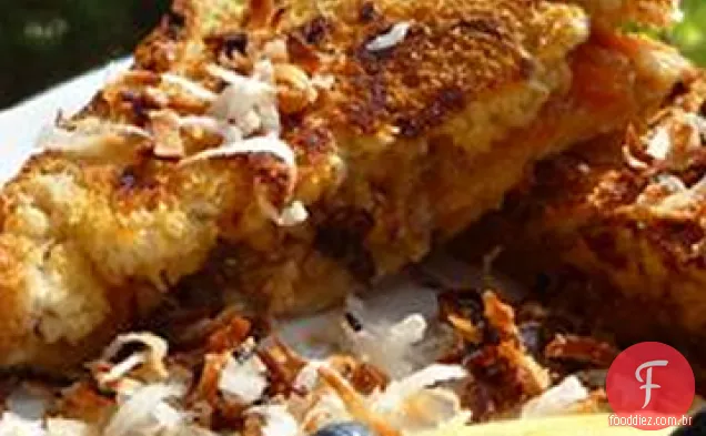 Sanduíches De Café Da Manhã Com Geléia Quente