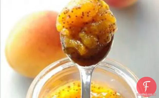 Geléia de sementes de damasco e papoula