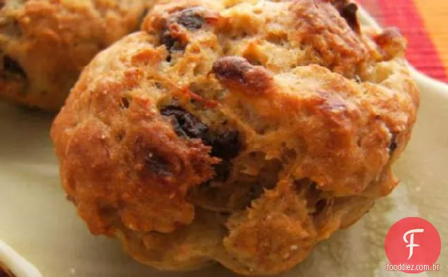 Mais Saudável Chocolate Chip Banana Muffins