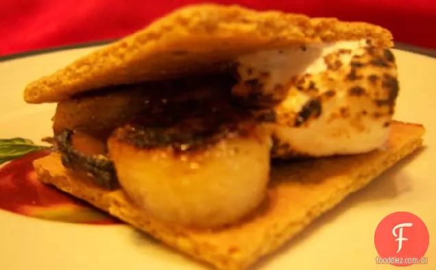 Banana grelhada S'mores