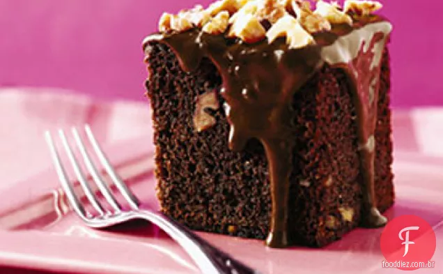 Bolo de chocolate e Banana com nozes
