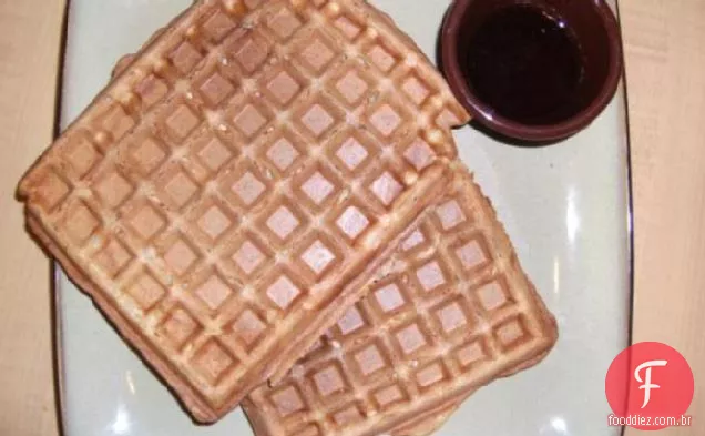 Vegan Whole Wheat Banana Flax Waffles