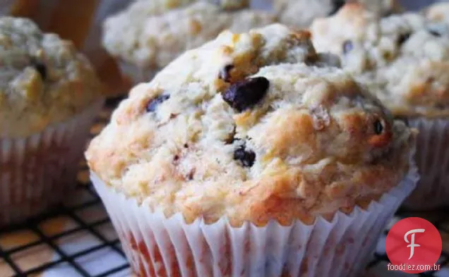 Muffins De Banana Com Baixo Teor De Gordura