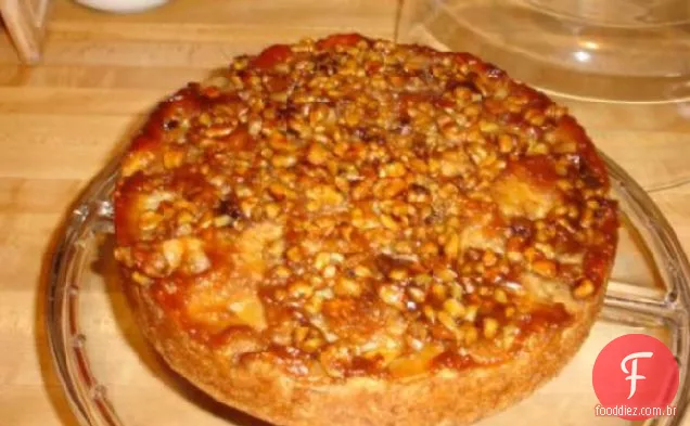 Vegan Banana De Cabeça Para Baixo Bolo
