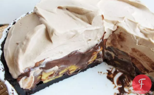 Torta De Creme De Banana Com Malte De Chocolate