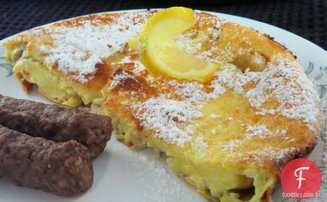Bananas Foster Framboesa Torrada Francesa