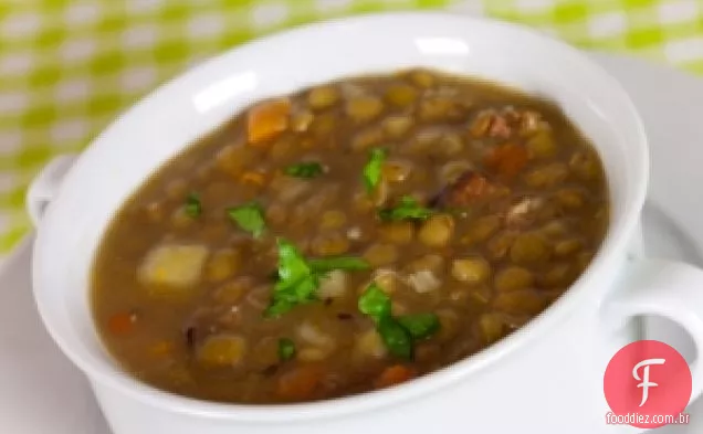 Sopa de lentilha de limão de Ellie Krieger