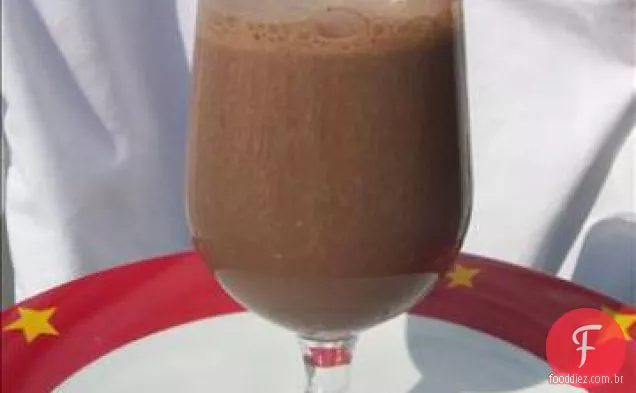 Smoothie de banana de cacau (sem gordura)