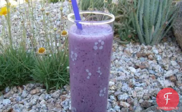 Milkshake De Mirtilo Saudável