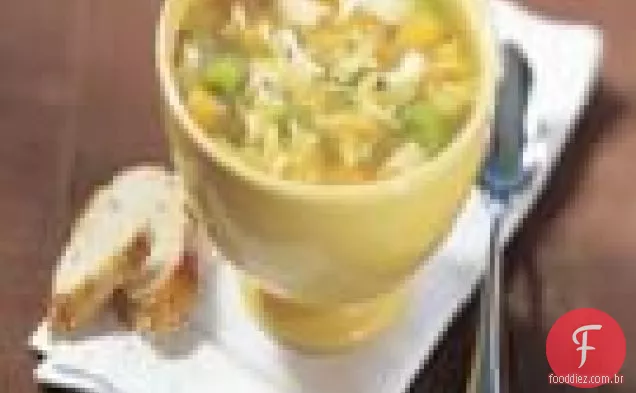Sopa De Macarrão De Frango à moda antiga