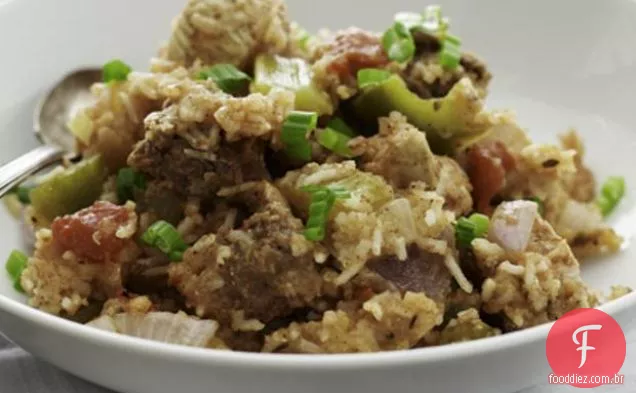 Salsicha E Frango Jambalaya