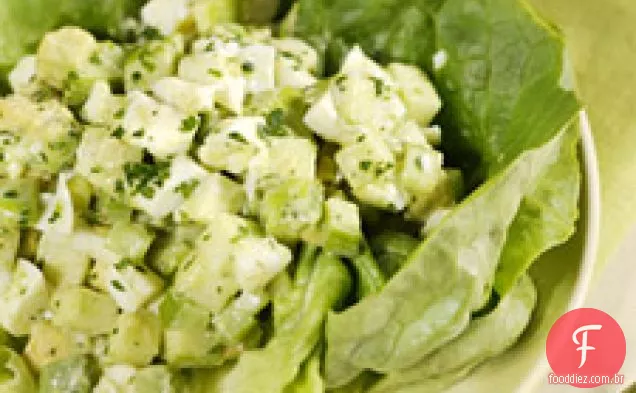 Salada De Ovo Branco E Abacate