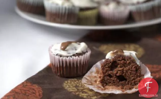 Moist Chocolate Banana Whole Wheat Cupcakes