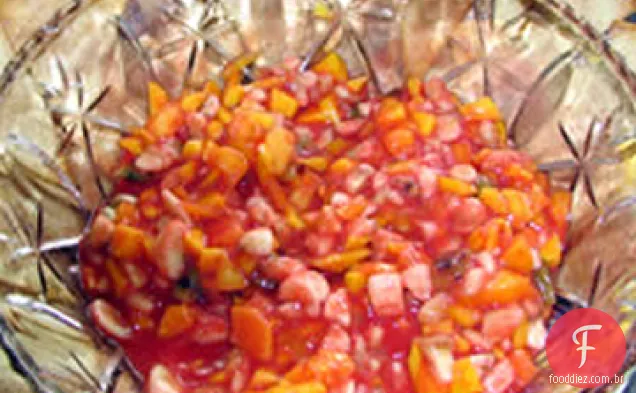 Salsa doce e batatas fritas de canela