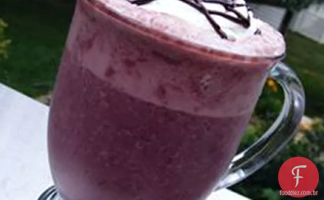 Chocolate-Cereja-Banana Smoothie De Café Da Manhã