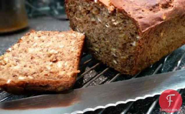 Pão De Aveia De Banana Com Baixo Teor De Gordura