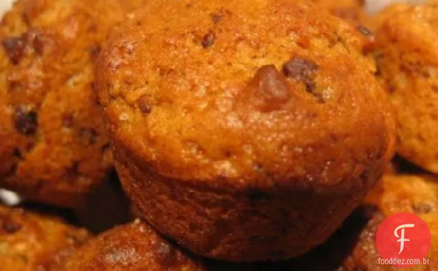 Coco, Chocolate E Banana Mini Muffins
