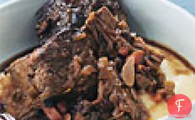 Carne assada em vinho tinto