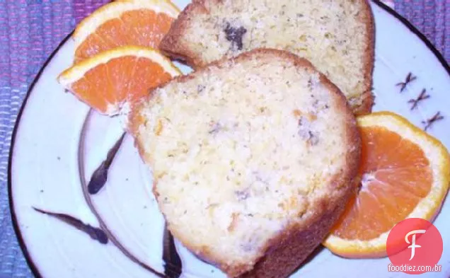Bolo Simples De Banana Laranja Bundt