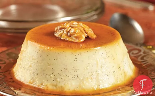 Flans Baunilha-Banana-Caramelo