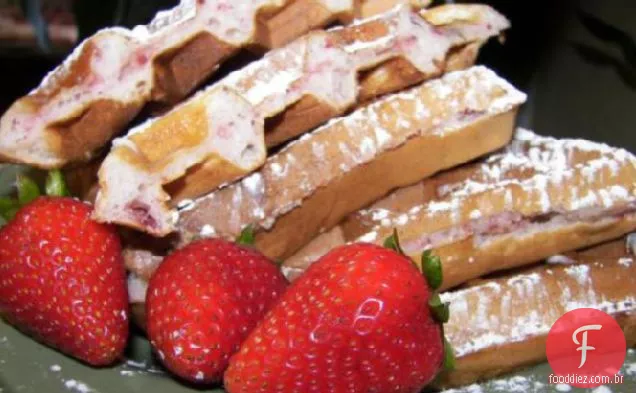 Framboesa Pecan Waffles