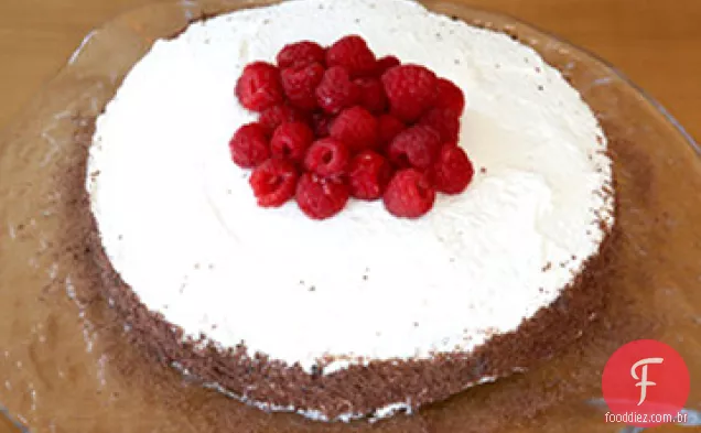 Bolo De Cassis de Chocolate com receita de framboesas