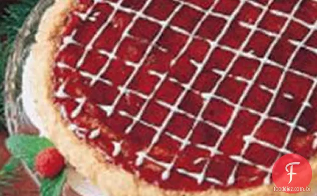 Torta De Amêndoa De Framboesa