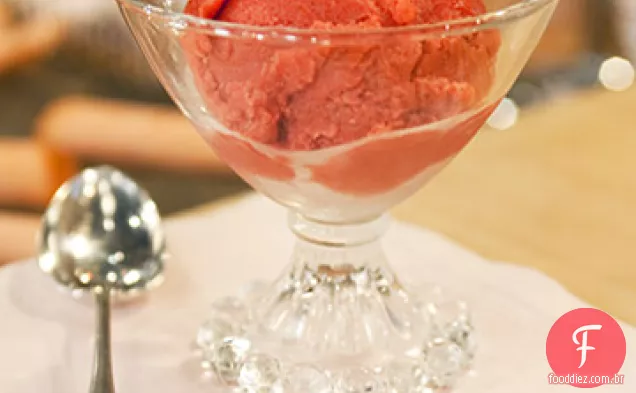 Sorbet De Ruibarbo-Framboesa