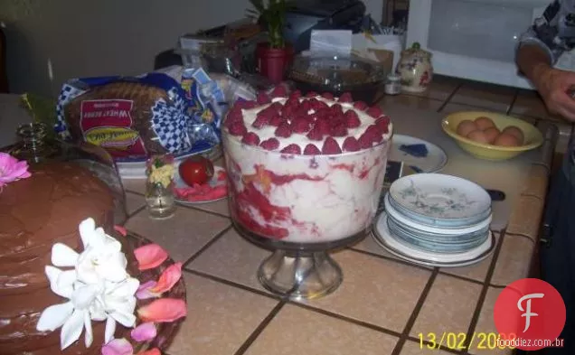 Manga, nectarina e Crumble de framboesa