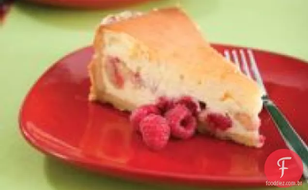 Krispy Kremey Cheesecake Branco Com Chocolate E Framboesa