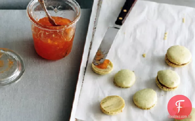Espresso Blackberry Macarons