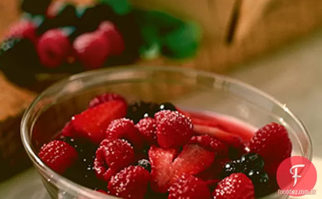 Bagas com Kirsch com hortelã