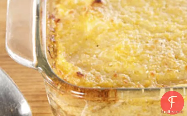 Polenta Gratinado Com Cogumelo À Bolonhesa
