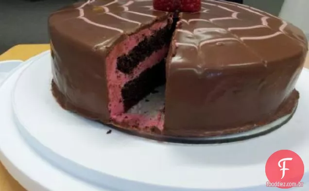 Bolo De Mousse De Framboesa De Chocolate