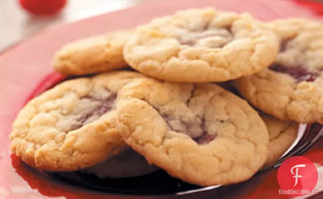 Biscoitos De Coco Framboesa