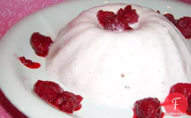 Muito em rosa Panna Cotta