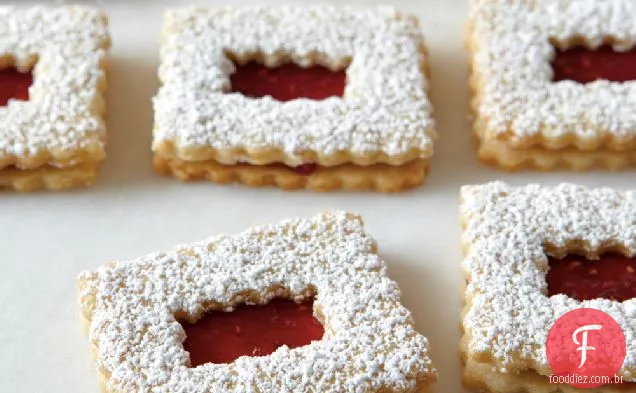 Framboesa Linzer Cookies