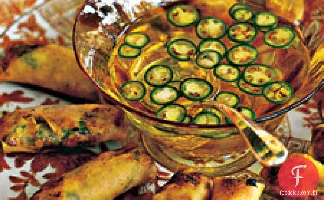 Camarão, Carne De Porco E Açúcar Snap Pea Spring Rolls