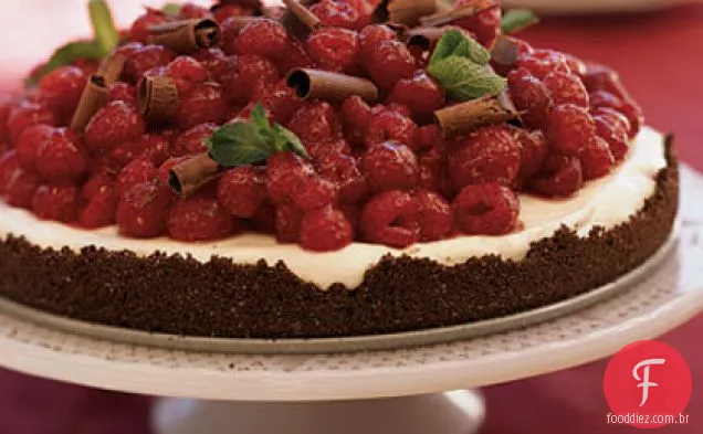 Torta De Framboesa de Chocolate com creme de Chocolate branco