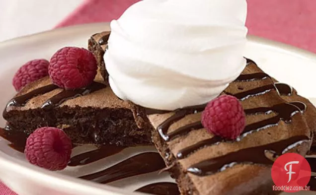 Fudgy Chocolate Chip Pancakes