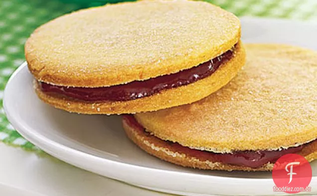 Biscoitos Sanduíche De Framboesa