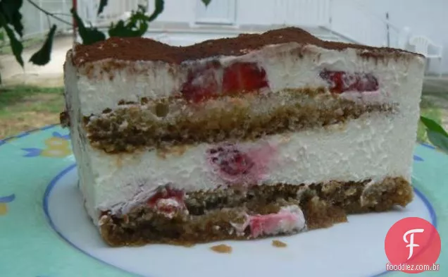 Morango Tiramisu (para aqueles na Grécia)
