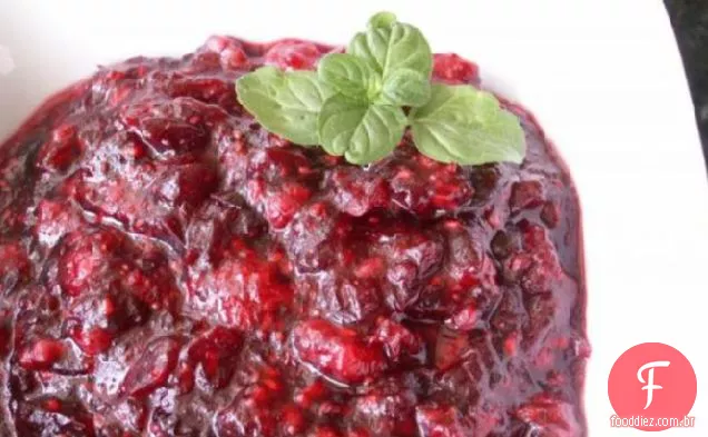Molho De Cranberry E Framboesa Assado No Forno