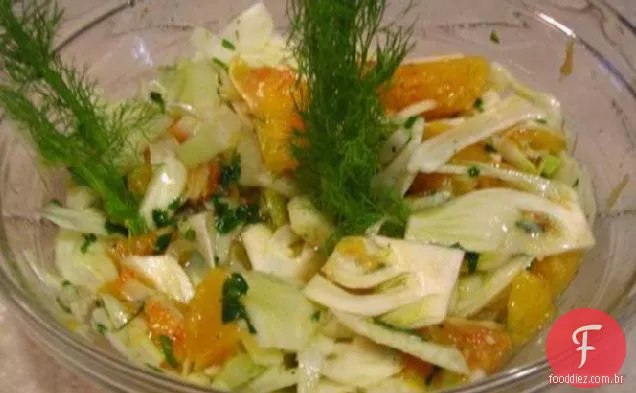 Salada de laranja e erva-doce de sangue