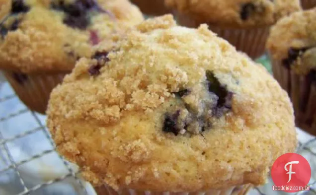 Muffins De Miolo De Mirtilo