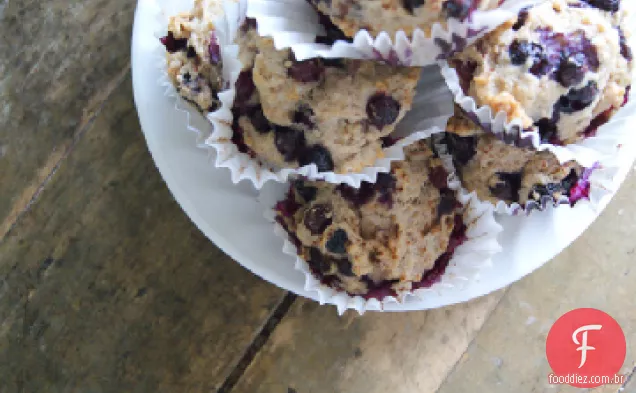 Muffins De Queijo Cottage Com Mirtilo