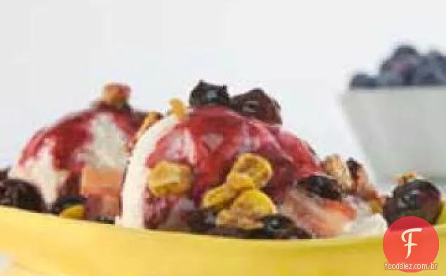 Indy Sundaes Com Mirtilos, Milho E Bacon