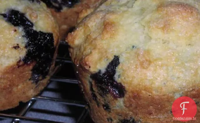 Muffins De Iogurte De Mirtilo