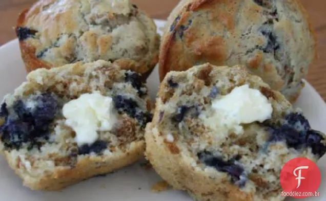 Muffins De Farelo De Mirtilo
