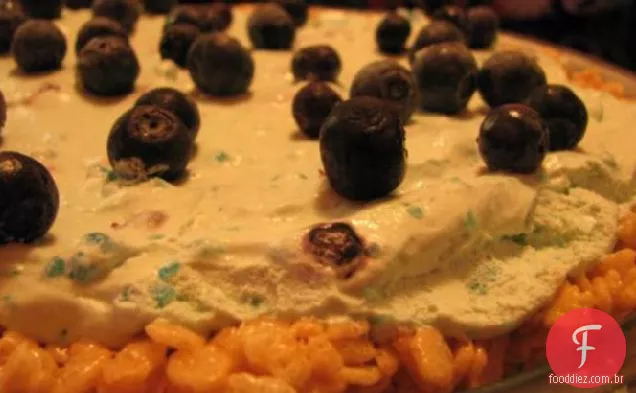 Torta De Nuvem De Mirtilo (Sem Assar!)
